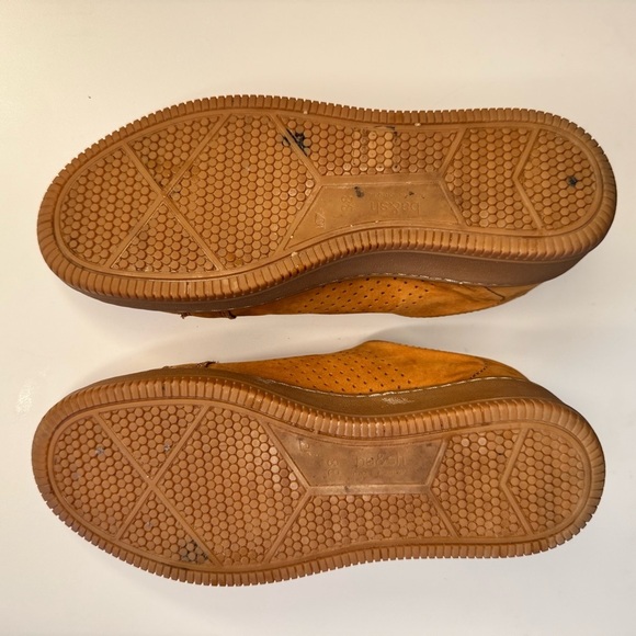 ba&sh Women’s Suede Cuba Perforated Platform Sneakers Camel Tan Size 37 / 7.5 US - Picture 10 of 13